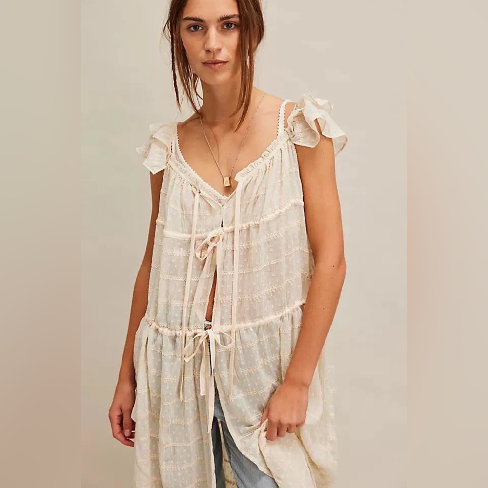 RARE Free People Micah maxi top/dress - Picture 4 of 7